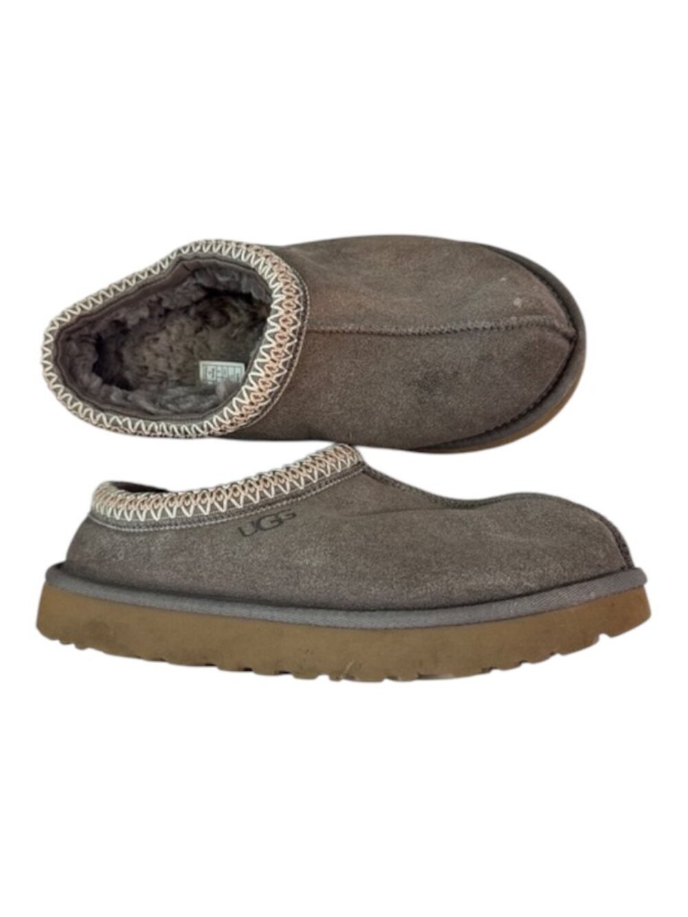 UGG Tasman slippers Women's Size 9 Grey Tan Slip-on Style 5955